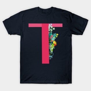 Tropical alphabet t T-Shirt